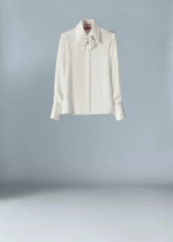 Chemise Satinée Maxifleur Strass 17 Chemise Satinée Maxifleur Strass -Promos Mango Boutique 47006717 05 B