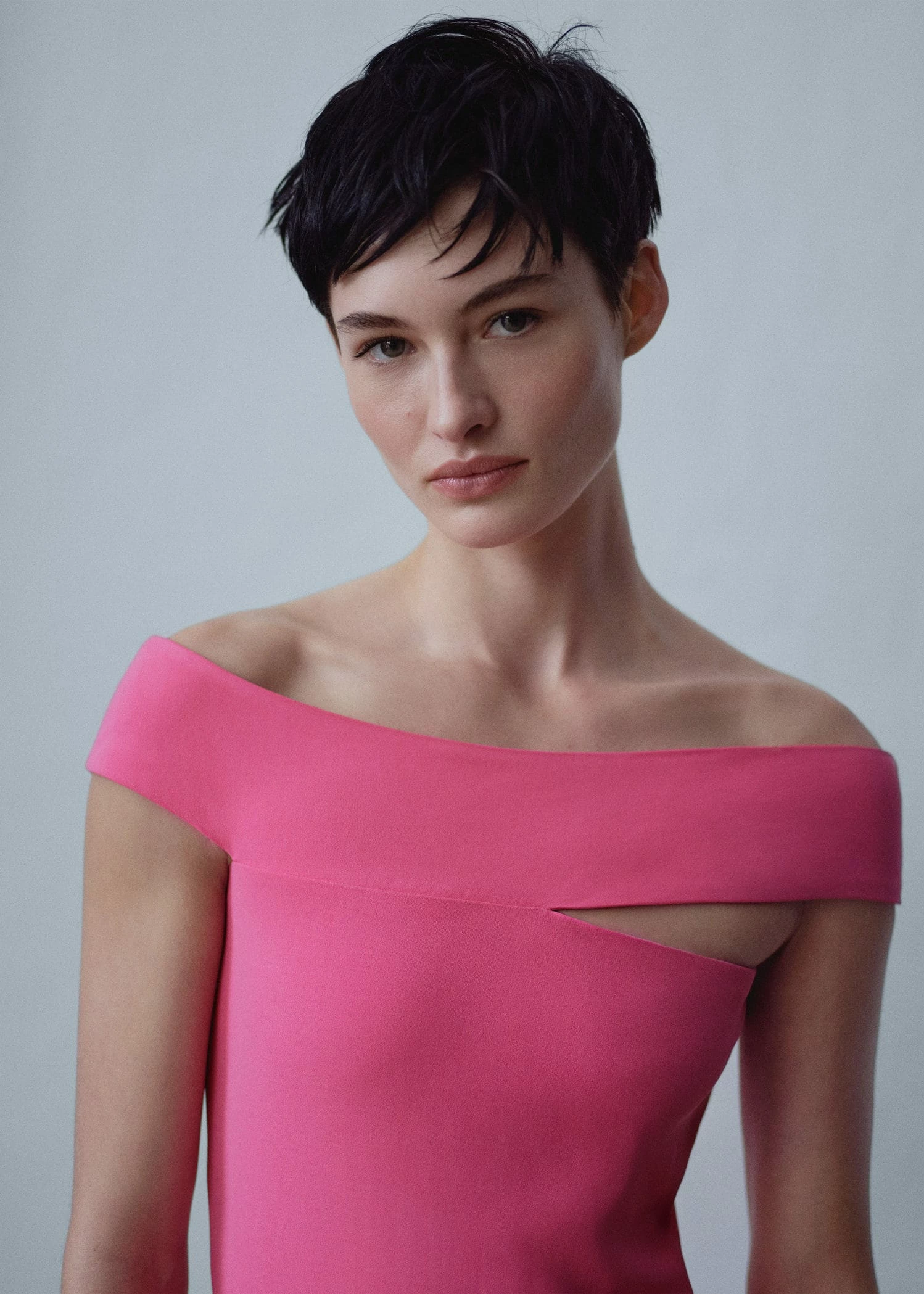 Robe Col Asymétrique 6 Robe Col Asymétrique – Image 4