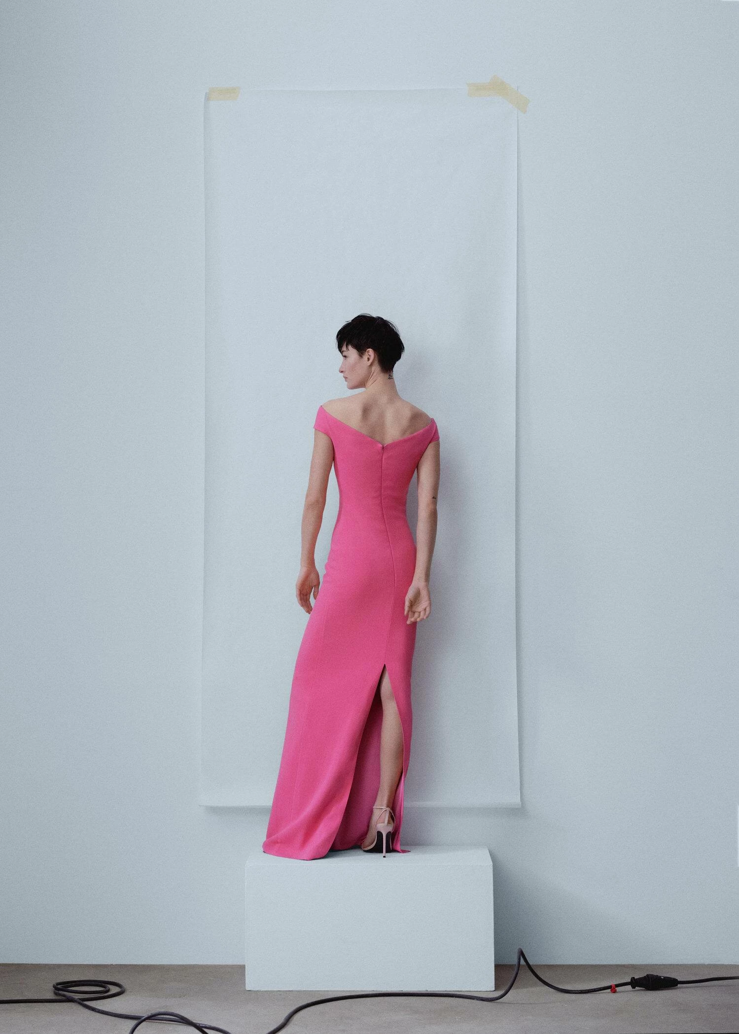 Robe Col Asymétrique 5 Robe Col Asymétrique – Image 3