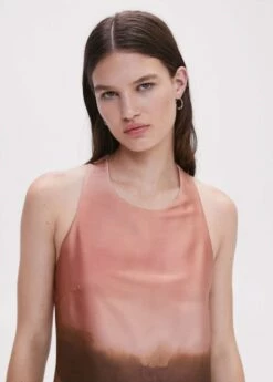 Robe Satinée Dos Croisé 27 Robe Satinée Dos Croisé -Promos Mango Boutique 47017141 85 D1