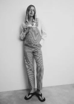 Salopette De Grossesse En Jean Rayures -Promos Mango Boutique 47067129 99 D2