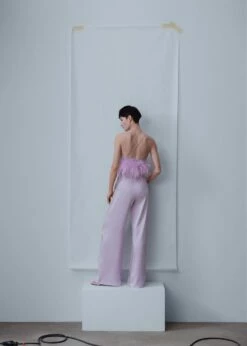 Top Satiné Détail Plumes -Promos Mango Boutique 47086710 62 R