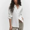 Chemise 100 % Lin -Promos Mango Boutique 47095651 02
