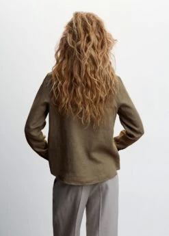 Chemise 100 % Lin 35 Chemise 100 % Lin -Promos Mango Boutique 47095651 37 R