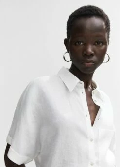 Chemise Lin Poche -Promos Mango Boutique 57000003 02 D2