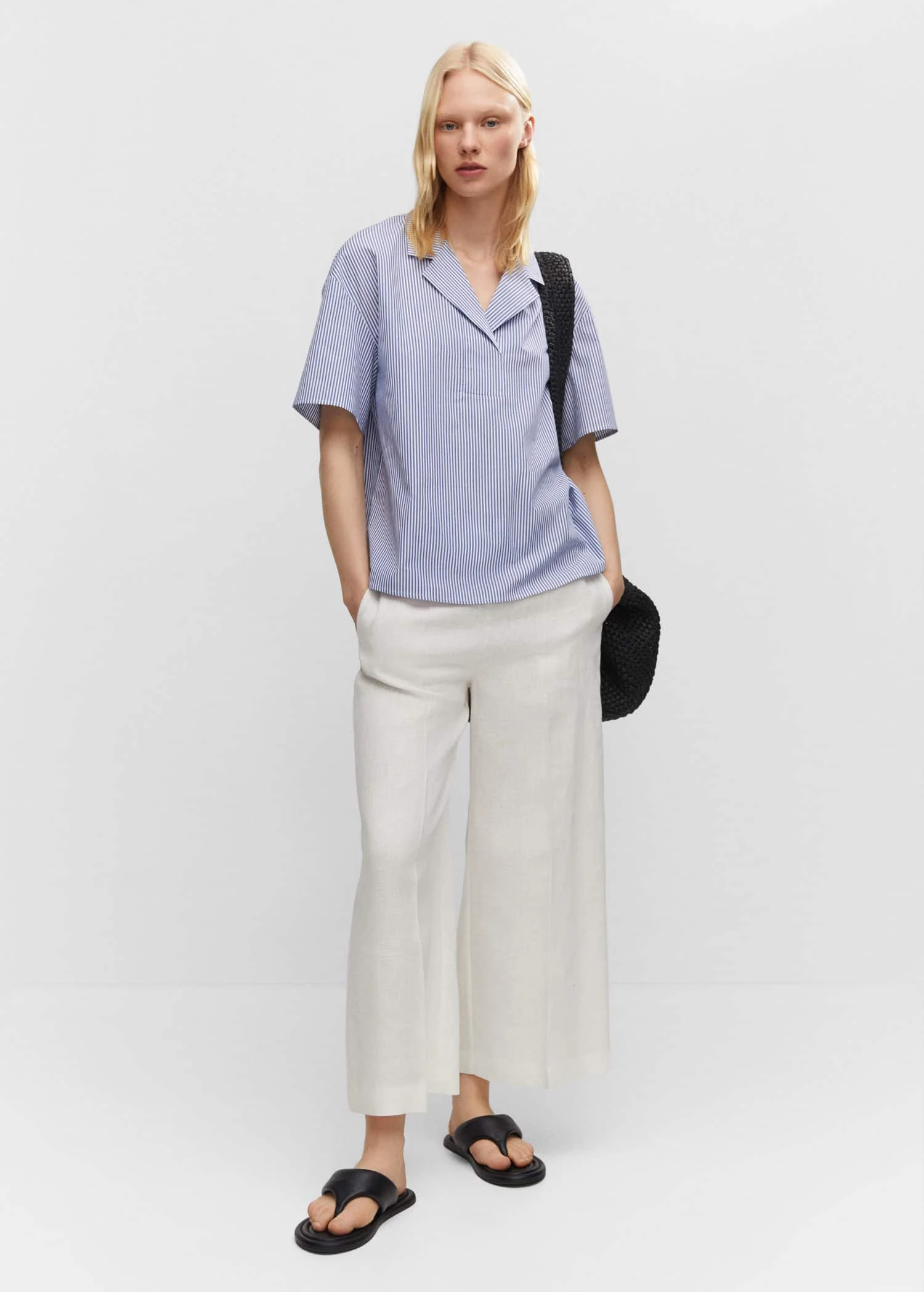 Chemise Rayures Manches Courtes 4 Chemise Rayures Manches Courtes – Image 2