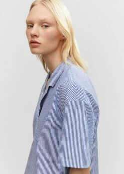 Chemise Rayures Manches Courtes 13 Chemise Rayures Manches Courtes -Promos Mango Boutique 57000158 56 D2