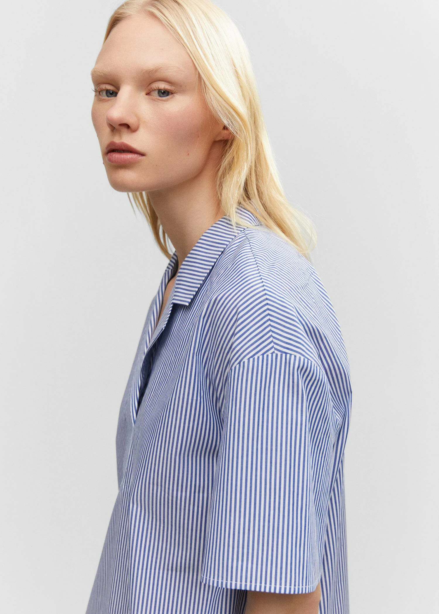 Chemise Rayures Manches Courtes 7 Chemise Rayures Manches Courtes – Image 5