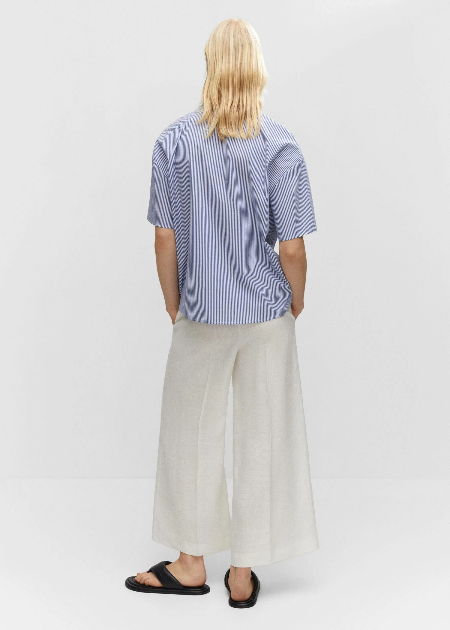 Chemise Rayures Manches Courtes 5 Chemise Rayures Manches Courtes – Image 3