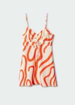 Robe Lin Imprimé -Promos Mango Boutique 57000254 05 B