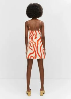 Robe Lin Imprimé -Promos Mango Boutique 57000254 05 R