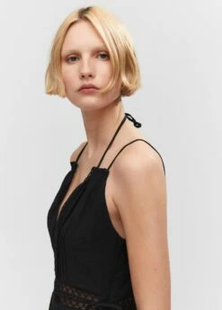 Robe Parties Ajourées Bretelles Doubles -Promos Mango Boutique 57000271 99 D1