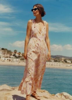 Robe Florale à Cordon -Promos Mango Boutique 57000285 26 D6