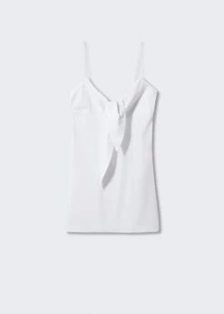 Robe Bretelles Encolure Nouée -Promos Mango Boutique 57000431 01 B