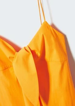 Robe Bretelles Encolure Nouée -Promos Mango Boutique 57000431 15 D8
