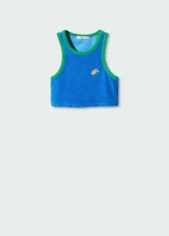 Top Tissu éponge Détail Brodé 13 Top Tissu éponge Détail Brodé -Promos Mango Boutique 57000440 52 B