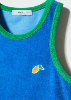 Top Tissu éponge Détail Brodé 12 Top Tissu éponge Détail Brodé -Promos Mango Boutique 57000440 52 D8