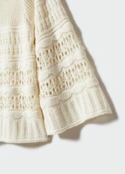 Pull-over Ajouré Manches Cloche -Promos Mango Boutique 57001007 05 D8