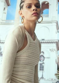 Top Crochet Emmanchures Américaines -Promos Mango Boutique 57001008 05 D7