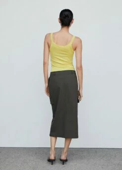 Top Bretelles Côtelé -Promos Mango Boutique 57001104 12 R