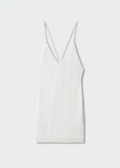 Robe Texture Dos Croisé -Promos Mango Boutique 57001142 02 B