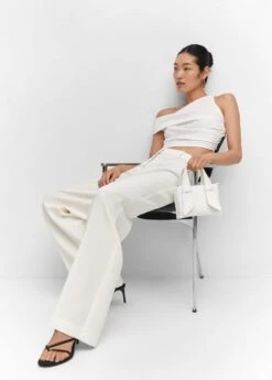 Top Asymétrique Texturé -Promos Mango Boutique 57001168 01 D2