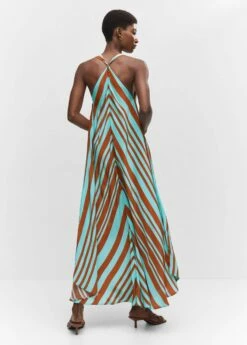 Robe Satinée Col V -Promos Mango Boutique 57002894 46 R