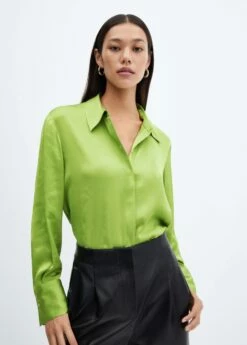 Chemise Fluide Satinée -Promos Mango Boutique 57003777 44