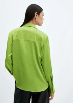 Chemise Fluide Satinée -Promos Mango Boutique 57003777 44 R