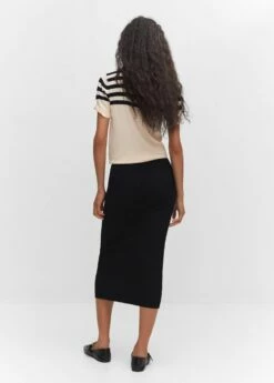 Pull-over Rayures Manches Courtes -Promos Mango Boutique 57003808 07 R