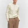 Pull-over Maille Torsadée -Promos Mango Boutique 57005797 05