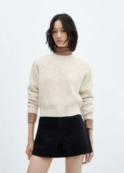 Pull-over Col Montant Détail épaules