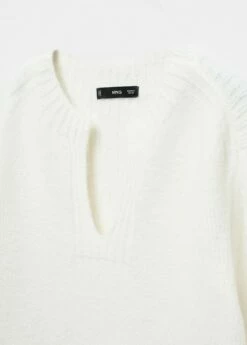 Pull-over Col Rond Fendu -Promos Mango Boutique 57005808 01 D8