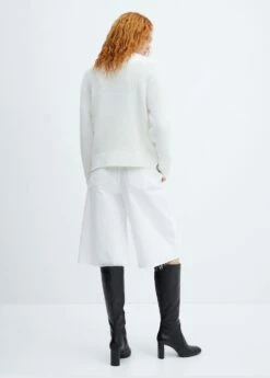 Pull-over Col Rond Fendu -Promos Mango Boutique 57005808 01 R