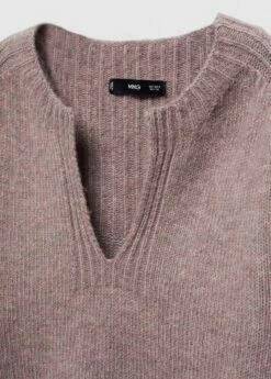 Pull-over Col Rond Fendu -Promos Mango Boutique 57005808 83 D8