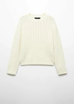 Pull-over à Empiècements Ajourés -Promos Mango Boutique 57005825 02 B