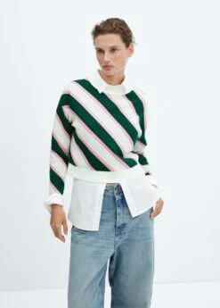 Pull-over Rayures Diagonales
