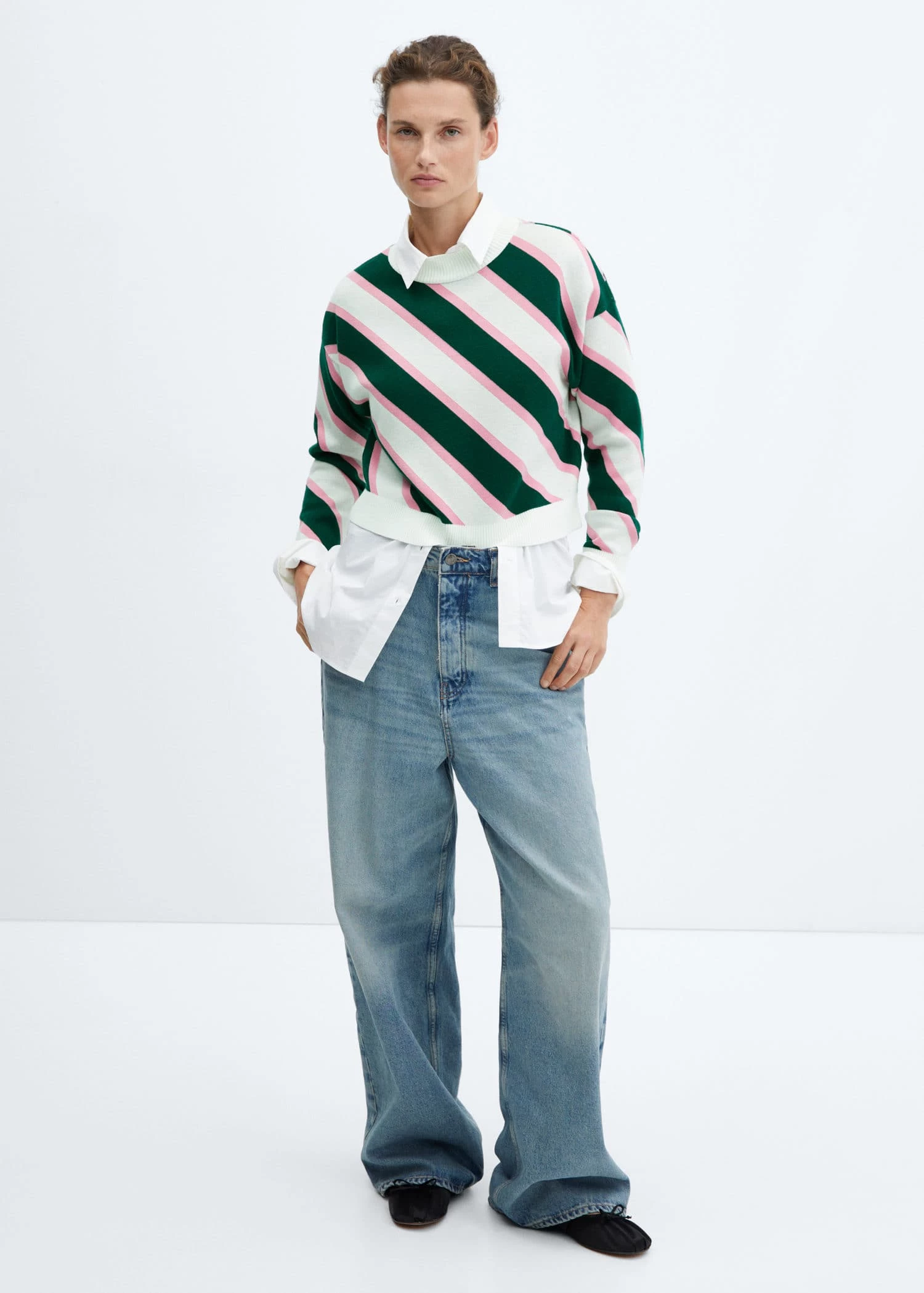 Pull-over Rayures Diagonales 4 Pull-over Rayures Diagonales – Image 2