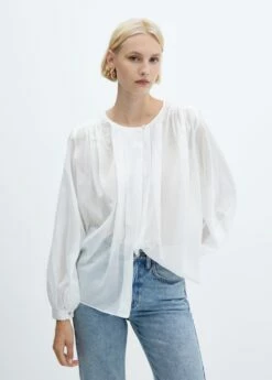 Blouse Détails Froncés