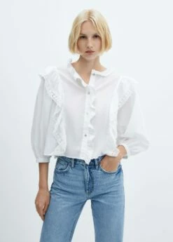 Blouse Volantée Dentelle