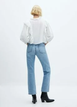 Blouse Volantée Dentelle -Promos Mango Boutique 57005992 01 R