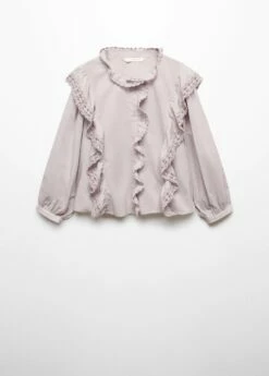 Blouse Volantée Dentelle -Promos Mango Boutique 57005992 68 B