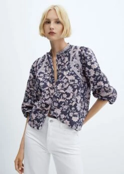 Blouse Coton à Fleurs