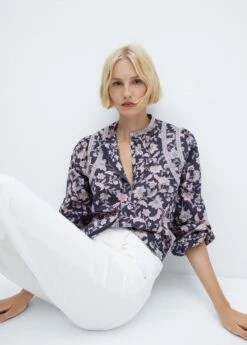 Blouse Coton à Fleurs 13 Blouse Coton à Fleurs -Promos Mango Boutique 57006000 65 D2