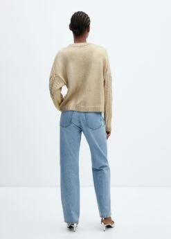 Pull-over Torsadé Foil -Promos Mango Boutique 57006730 OR R