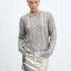 Pull-over Torsadé Foil -Promos Mango Boutique 57006730 PL