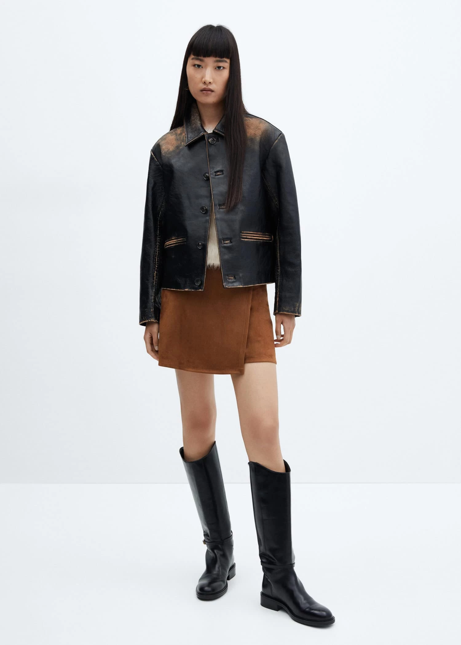 Pull-over Fausse Fourrure Col Rond 4 Pull-over Fausse Fourrure Col Rond – Image 2