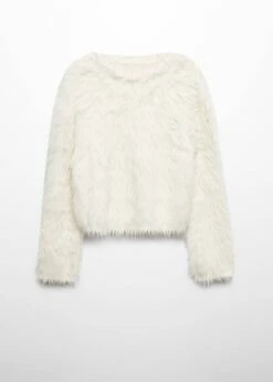 Pull-over Fausse Fourrure Col Rond 17 Pull-over Fausse Fourrure Col Rond -Promos Mango Boutique 57007731 02 B