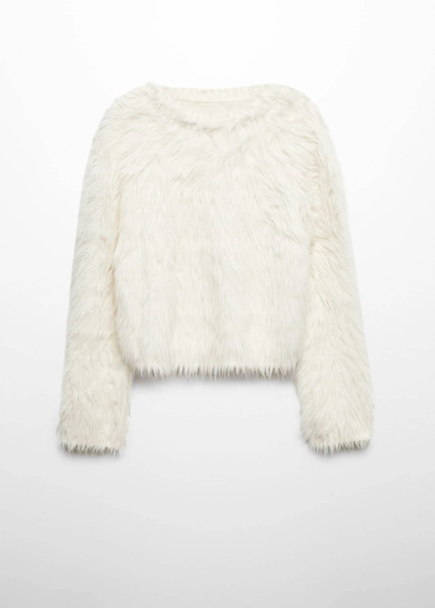 Pull-over Fausse Fourrure Col Rond 10 Pull-over Fausse Fourrure Col Rond – Image 8