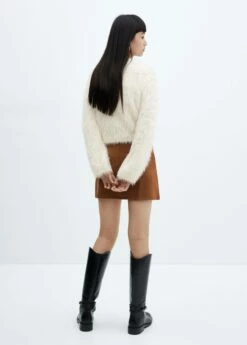 Pull-over Fausse Fourrure Col Rond 12 Pull-over Fausse Fourrure Col Rond -Promos Mango Boutique 57007731 02 R